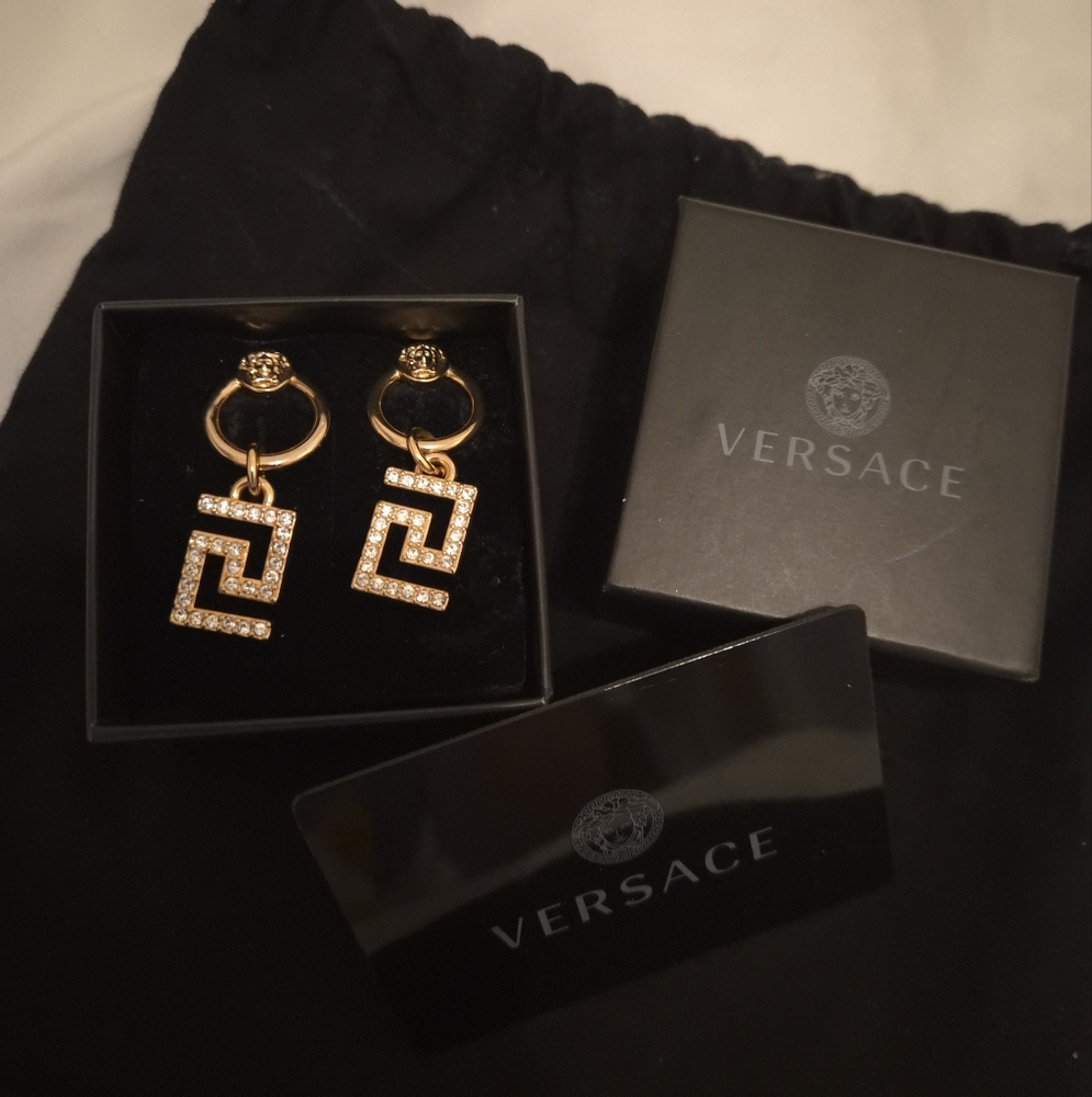 Versace Gold Tones Earrings